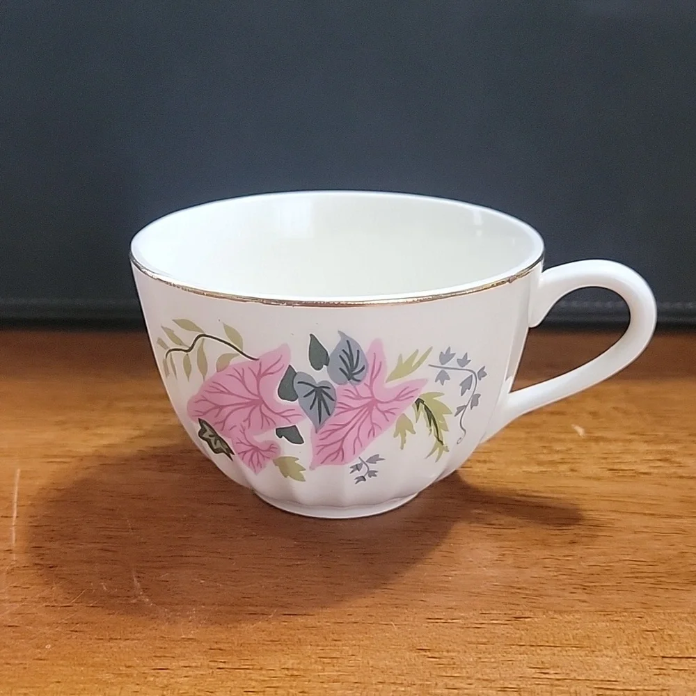 Vintage W S George Caladium Tea Coffee Cup and Saucer - Picture 3 of 5